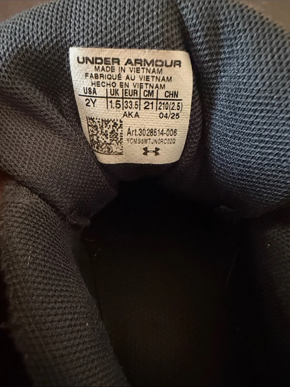 Under Armour comfortable kids